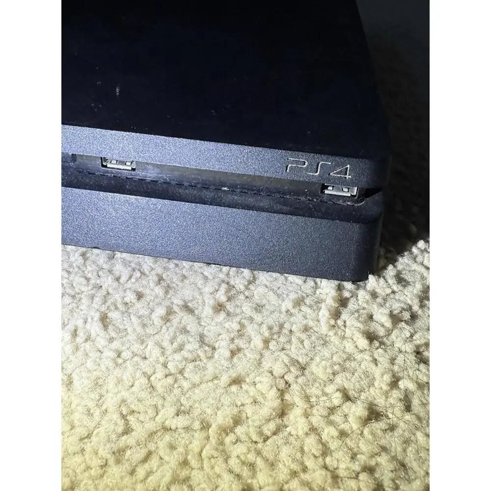 Sony PlayStation 4 Slim 500GB Console / 2 Dualshock Red Controllers / Cords
